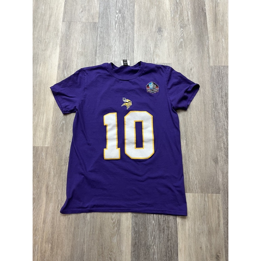Vtg Minnesota Vikings Hall of Fame Fran Tarkenton NFL Jersey Shirt Size M